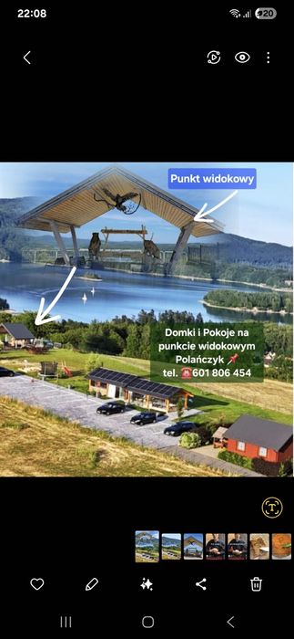Pokoje-Solina/Polańczyk Jezioro Solińskie/widok na Jezioro