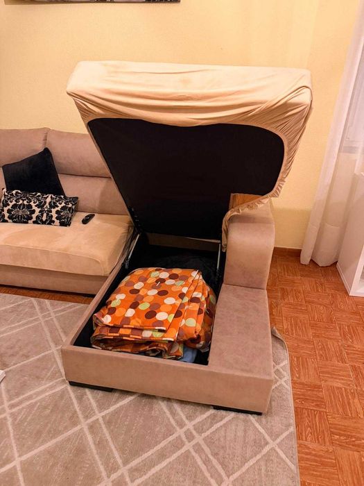 Sofá de 3 lugares com Chaise Long