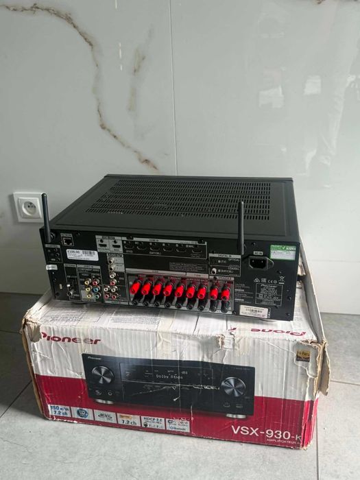 Amplituner 7.2 Pioneer VSX-930-K, Bluetooth, Dolby Atmos, 150W na kanał/Komis Krzysiek