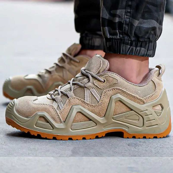 Кросівки чоловічі тактичні Han-Wild WH-997 Black/ Sand Khaki/ Green