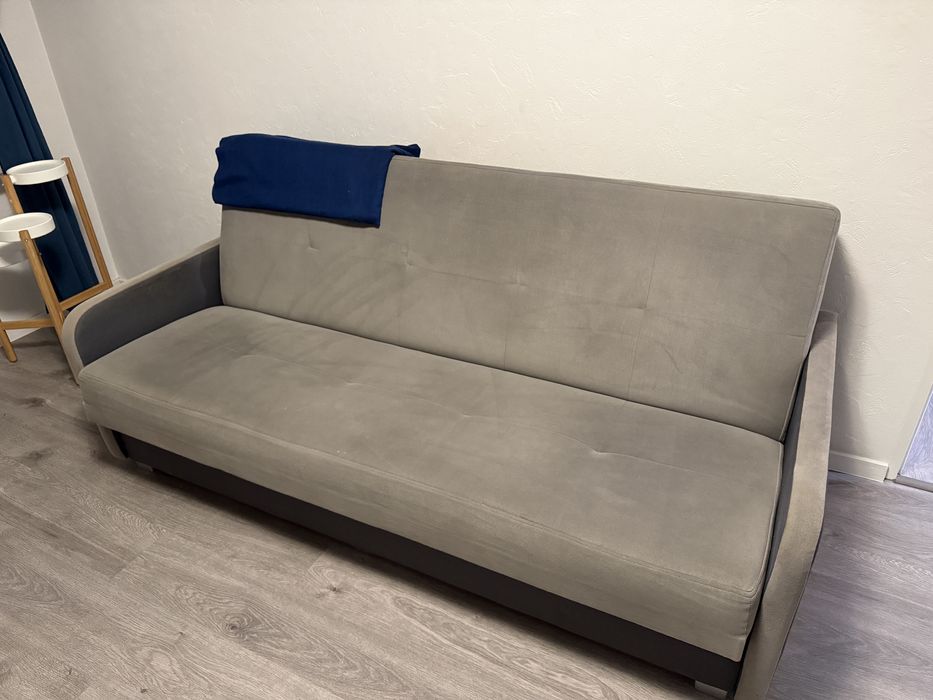 Kanapa sofa rozkładana 140x200 szara