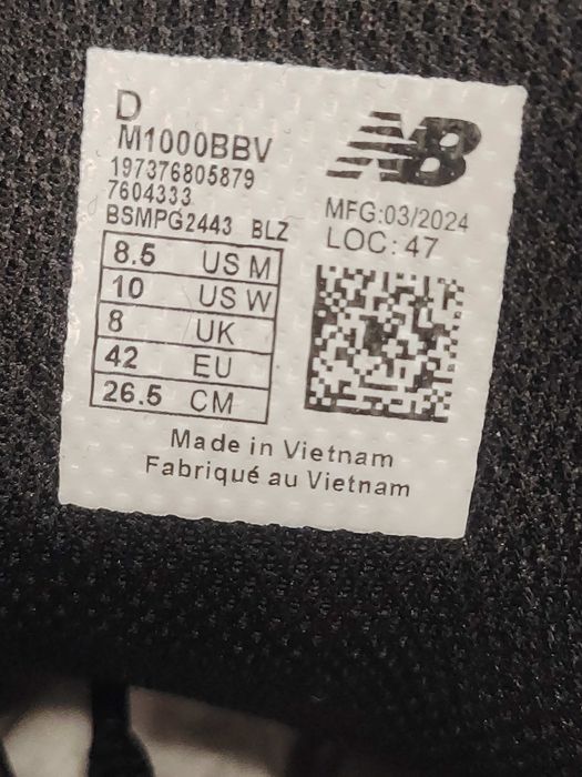 Ténis New balance 1000 preto