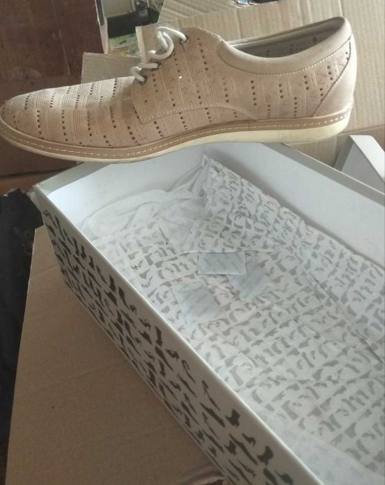 Кожаные туфли Натуральная кожа с перфорацией Обмен на смартфон картины