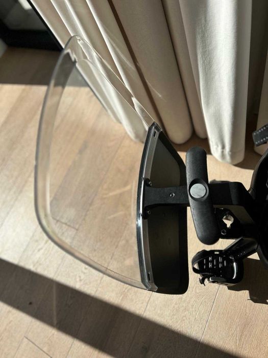 Fotelik rowerowy przedni Bobike na kierownicę roweru + OSŁONA