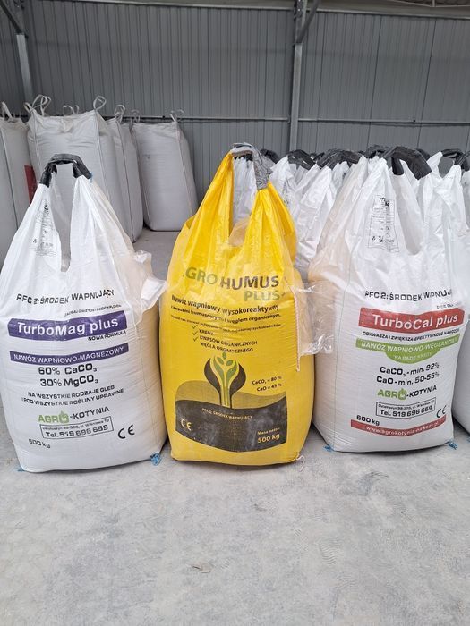 Wapno Granulowane TurboCal plus, Magnezowe TurboMag i Czarna Kreda.