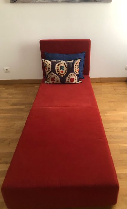 Chaise/cama em tecido - 76x200