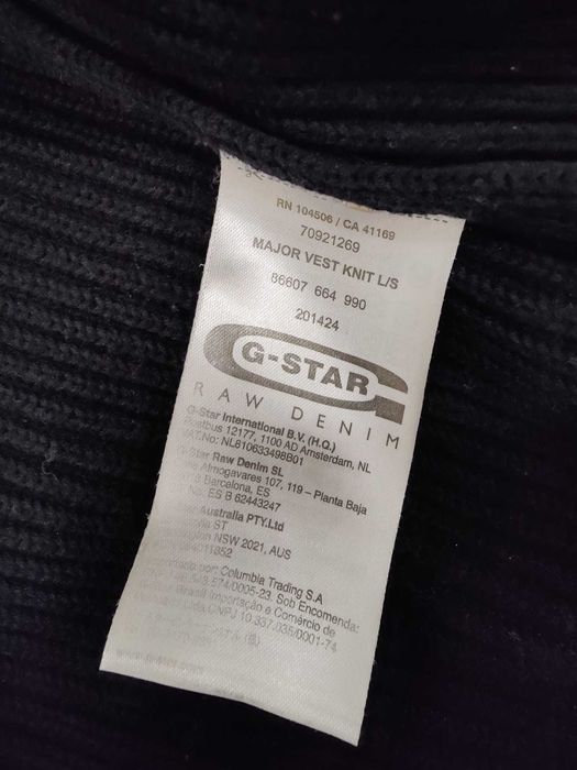 Casaco preto G-Star Raw tam. L em estado novo