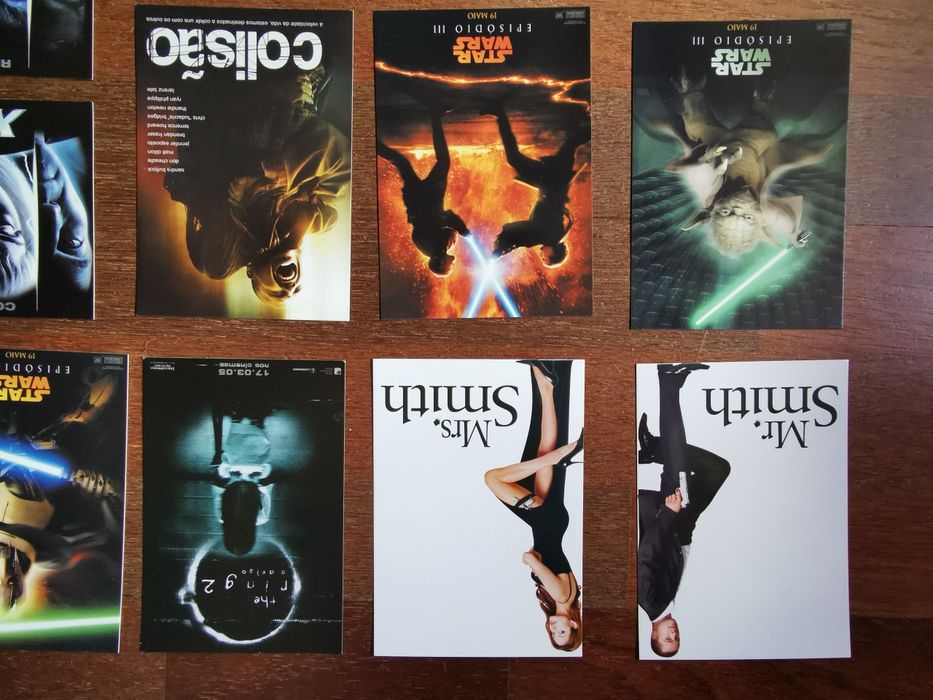 Vendo postais cinema star wars, x-men e outros