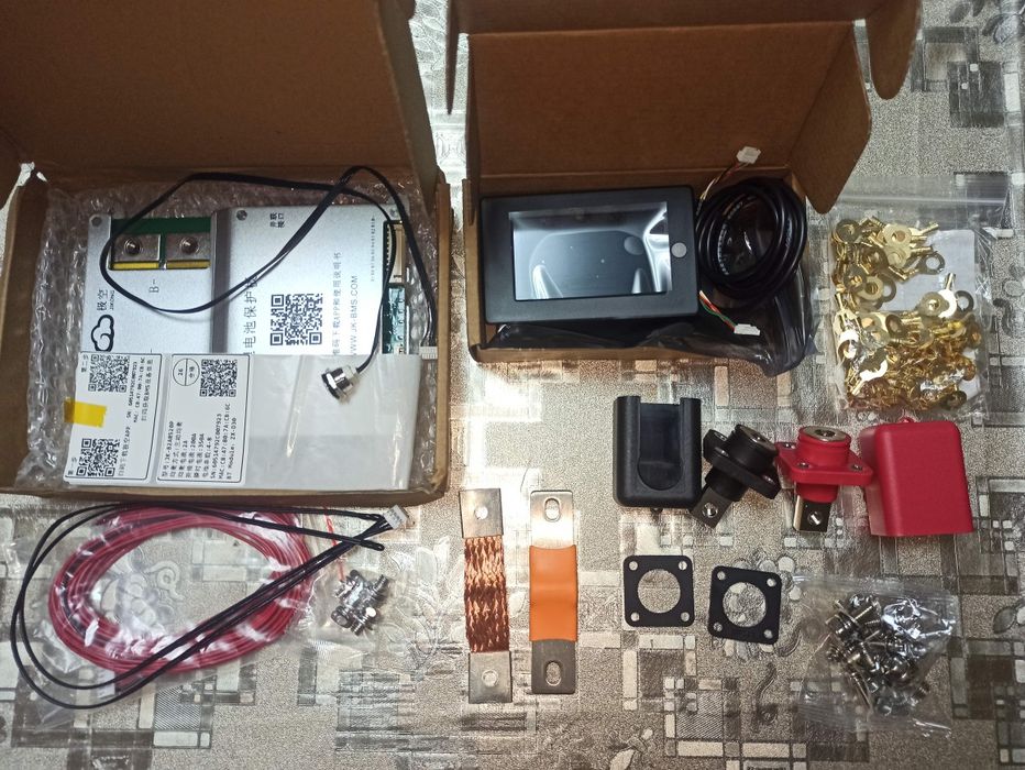BMS JK-B2A8S20P 12-24В 200А; JK-PB2A16S20P V19 200А, перемички, комплектуючі