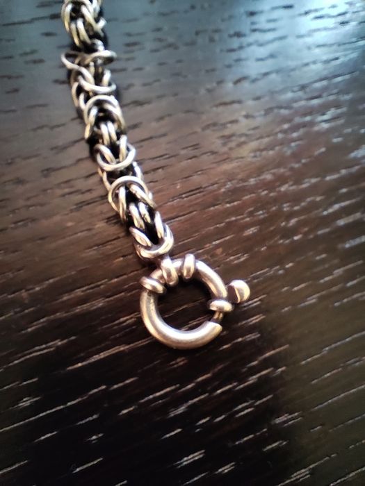 Pulseira Homem Prata malha virolinha