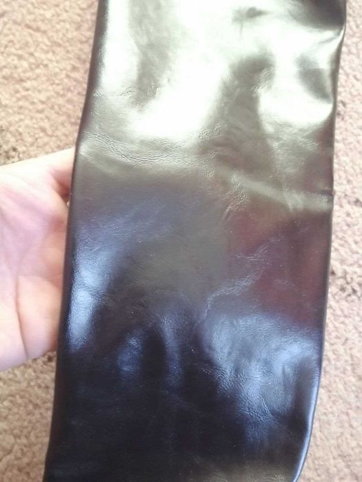 Шкіряні Ботфорти Туфлі-Чулки Сапоги Лаковая Кожа Чоботи Високі 42-43