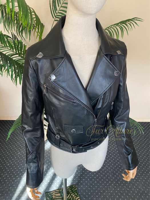 Жіноча косуха з натуральної шкіри, розміри 42-54