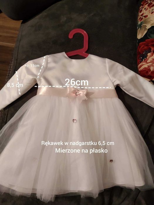 Ubranko do chrztu, dziewczynki, 74