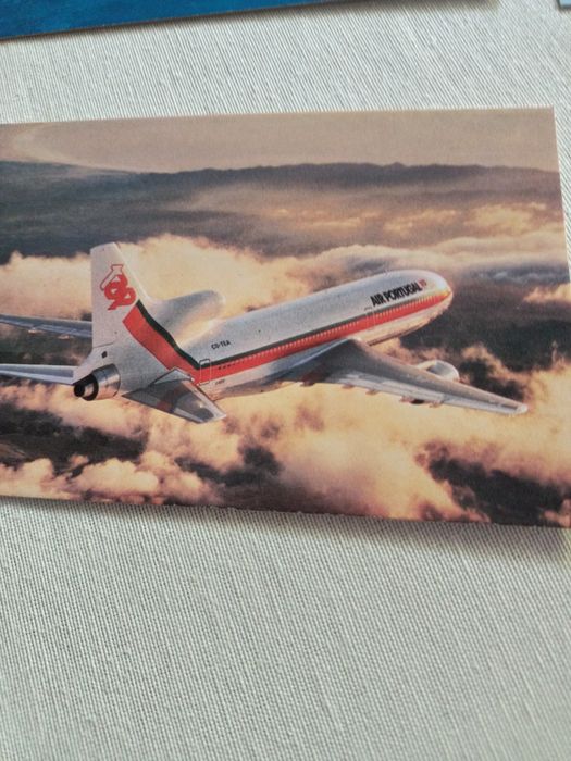 Dez bonitos postais de aviões da TAP, sem uso em ótimo estado.
