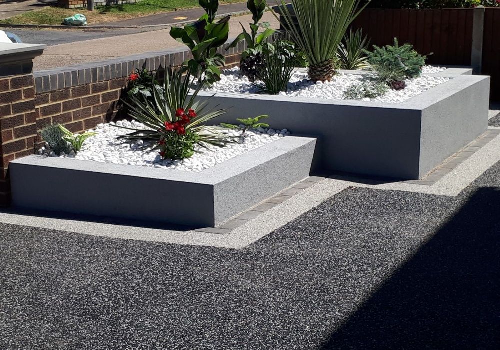 Piękny Dywan Kamienny ŻYWICA ZESTAW Niespotykany Kamień Rosso Verona