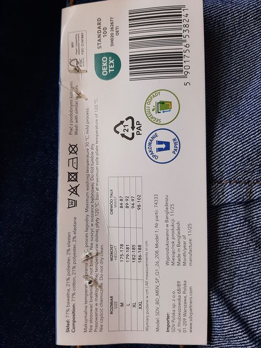 Spodnie meskie XL nowe