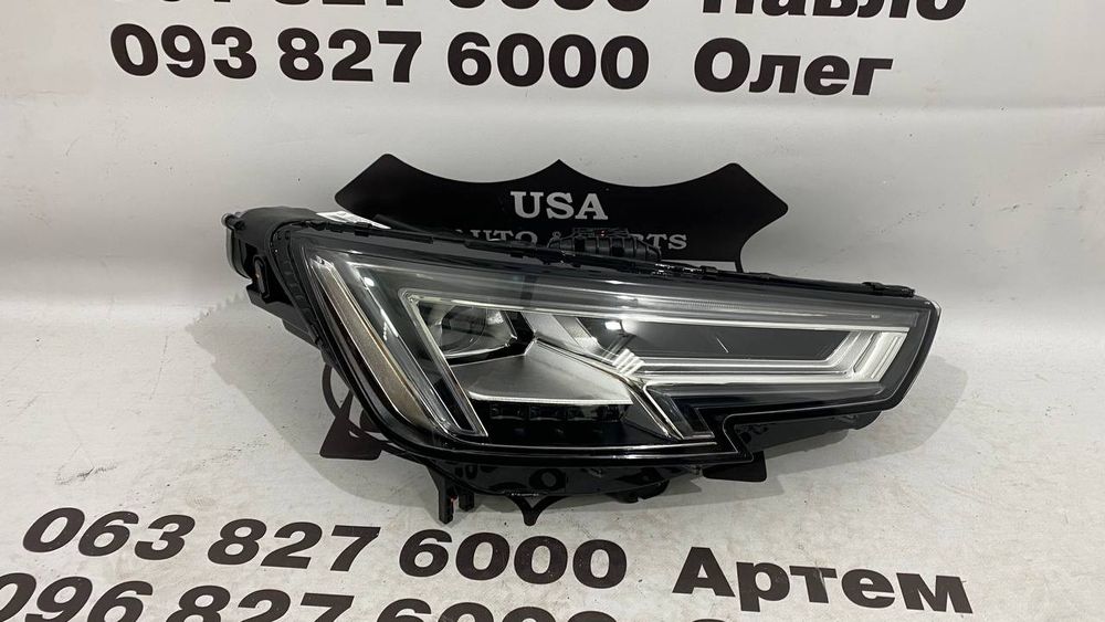8W AUDI A4 B9 Фара права (ліцензія) 2016-19