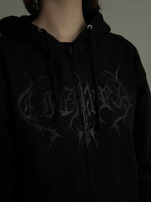ciemra bluza z kapturem zip hoodier merch