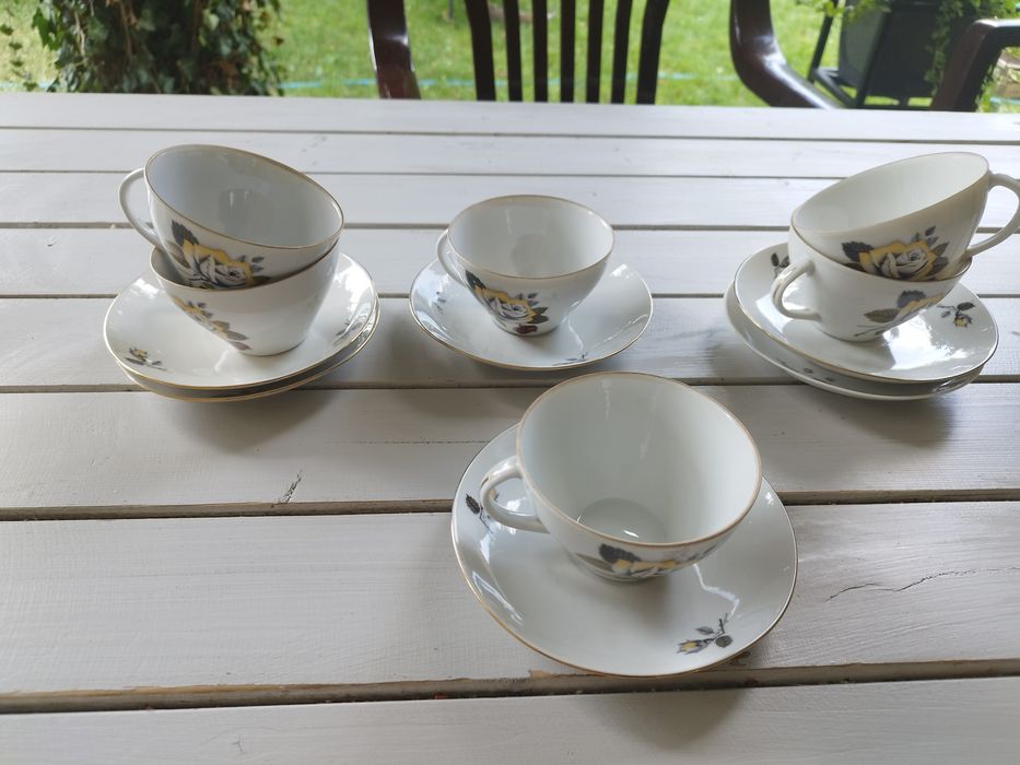 Filiżanki retro vintage  - Ceramika Karolina