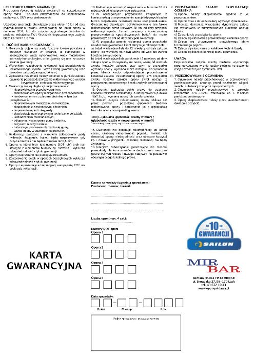 2XOpona wielosezonowa 185/60 R15 88H SAILUN ATREZZO 4SEASON całoroczna