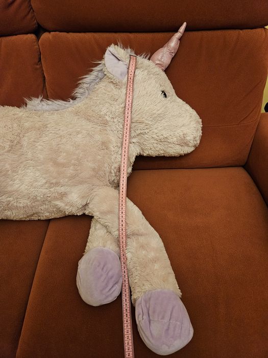 Duży pluszak różowy jednorożec ok 80cm długości