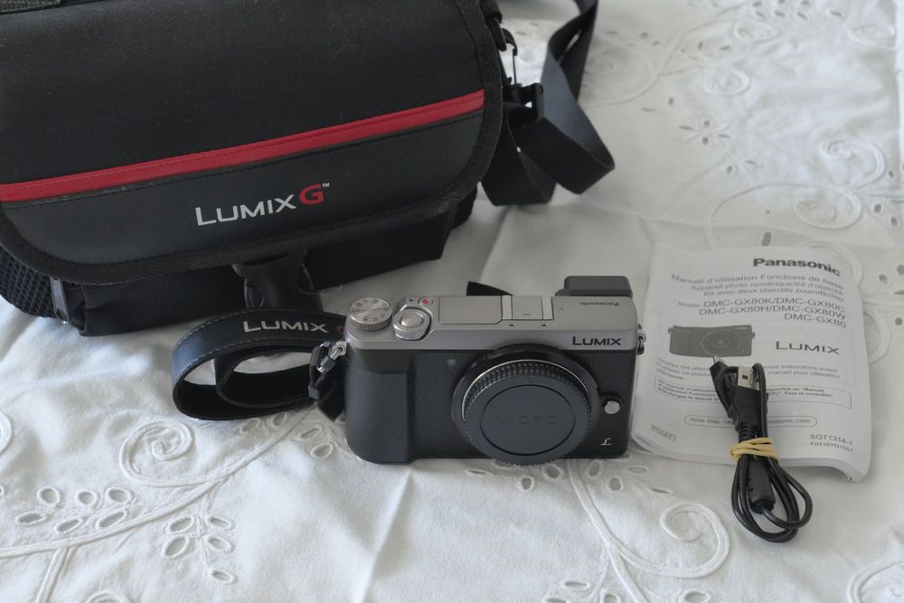 Panasonic Lumix GX80 (GX85) Prata - Nova