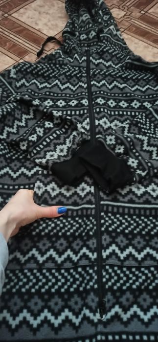 Теплий флісовий кенгуру чоловічий (L, на високого)