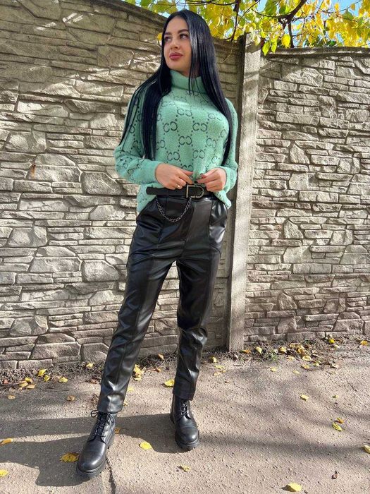 Жіночі шкіряні штани бермуди Туреччина