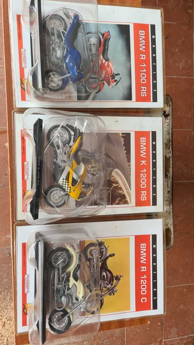 Coleção 22 miniaturas motos ainda seladas