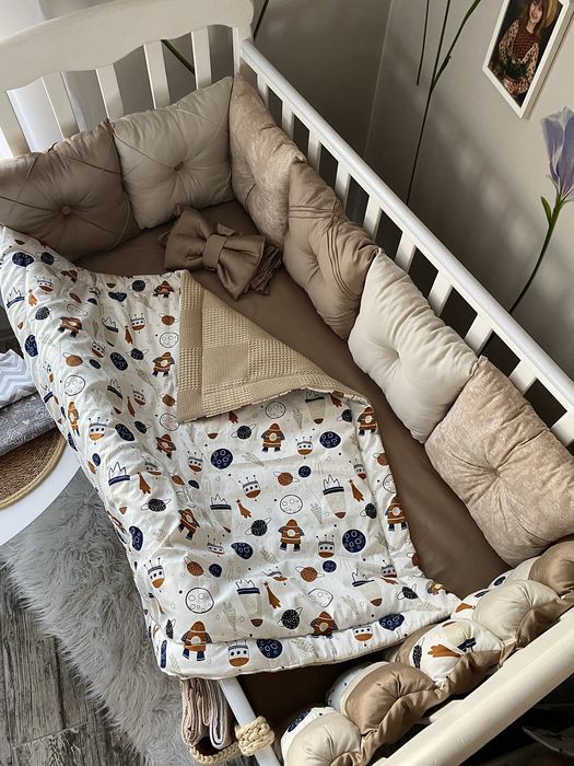 Бортики у ліжечко, бортики, постільна білизна