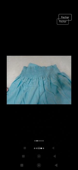 Calca azul muito pratica e fresca tamanho s novas