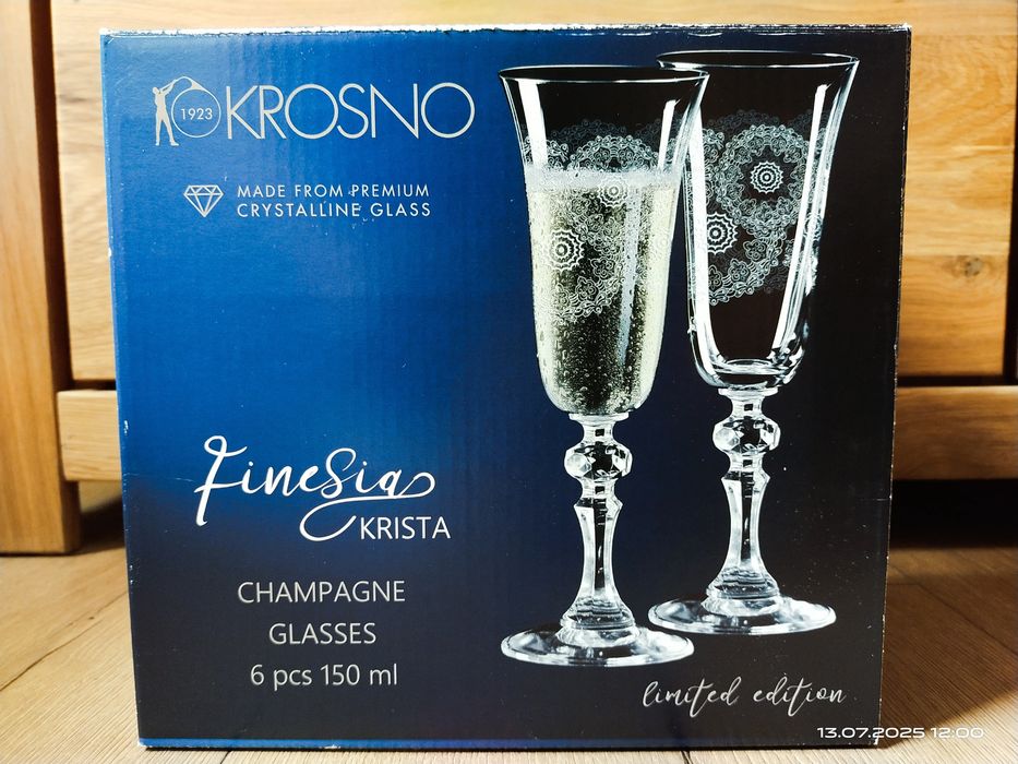 Krosno kieliszki do szampana 150ml
