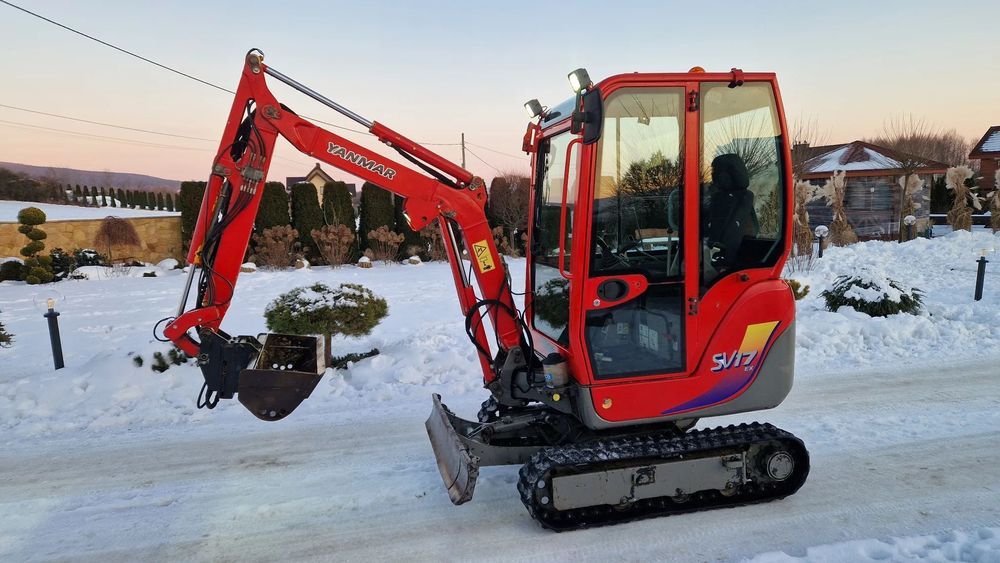 Yanmar SV 17 ex Sv17ex  Minikoparka | szybkozłącze hydrauliczne | rozsuwane gąski | centr smar