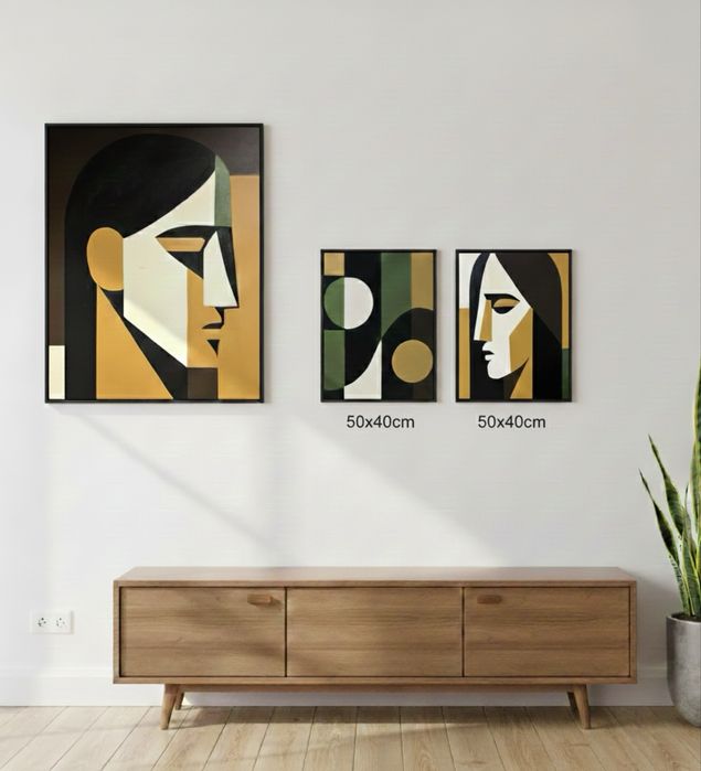 Obraz nowoczesny. Geometryczny portret MODERNIZM