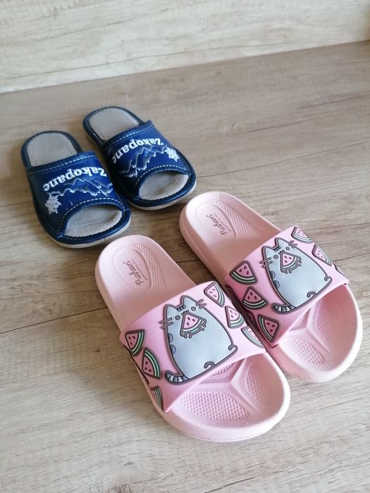 Klapki dziecięce dla dziewczynki Pusheen i pantofle r. 27/28