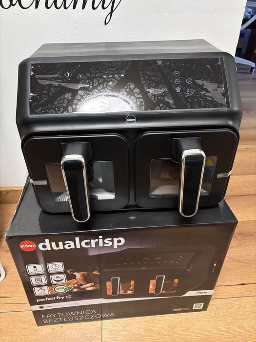 Air Fryer ELDOM FR210 DualCrisp 8l z podwójnym koszem Nowe z Gwarancją