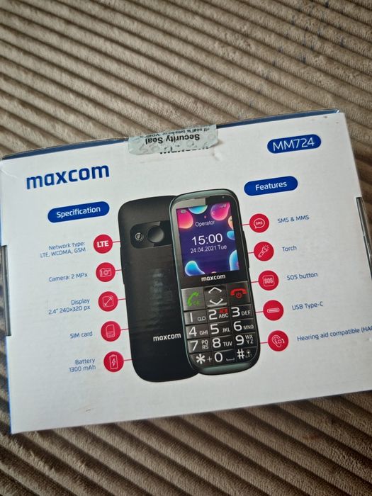 Nowy telefon dla seniora MAXCOM MM724