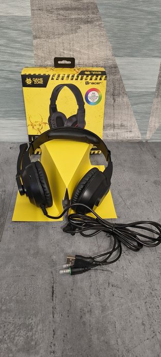 Słuchawki multimedialne Tracer Gamezone Radian RGB Flow z mikrofonem.