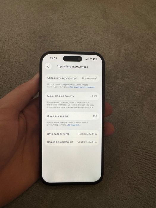 Телефон IPHONE 15 128gb