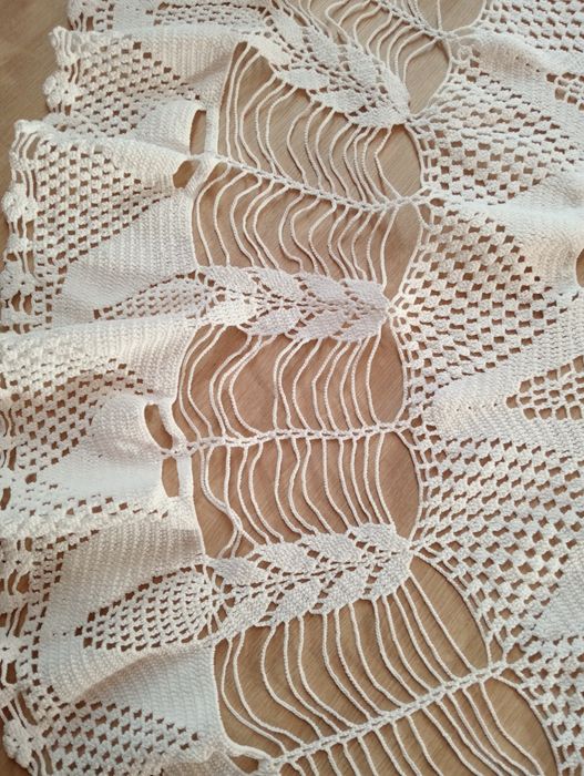 Toalha feita á mão renda