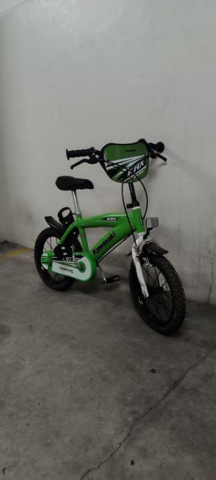 Bicicleta Kawasaki criança aro 20 verde