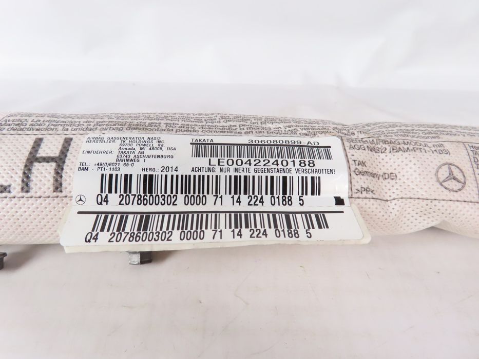 Airbag Banco Desportivo Mercedes-Benz C-Class Coupe Ref: A2078600302
