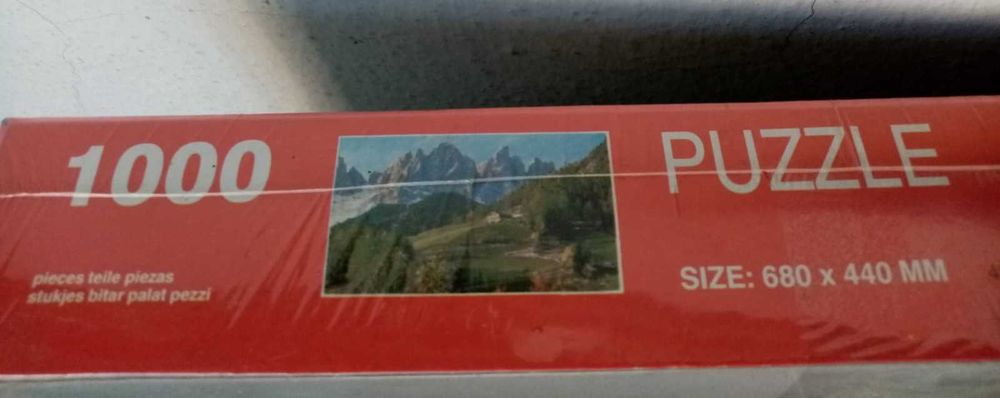 puzzle: 1000 peças, imagem dos Alpes, selado