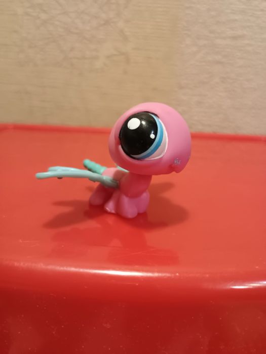 Littlest pet shop ważka LPS pink dragonfly oryginalna figurka starsza
