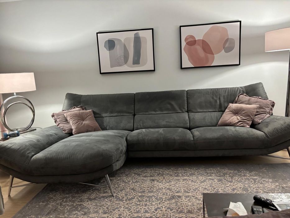 Narożnik Kler Carmen W175 lewy szary