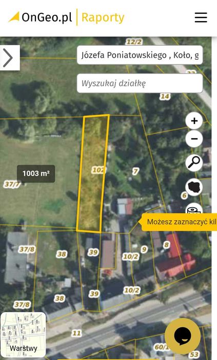 sprzedam działkę budowlaną Koło