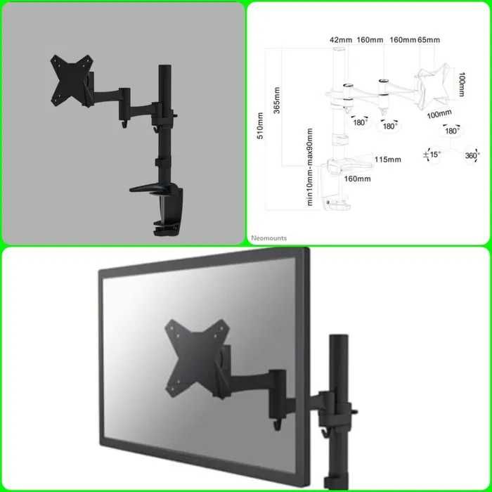Suporte Mesa Monitor 10" 30" NEWSTAR FPMA-D1330 Ajustável Secretária