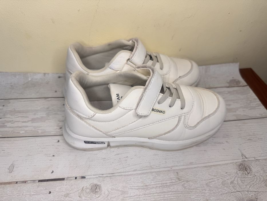 Кросівки кеди білі, унісекс 35р