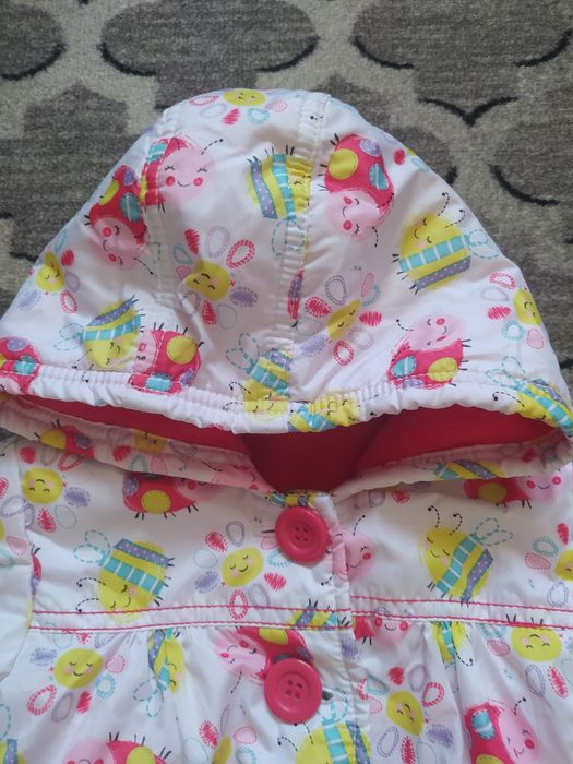 Kurtka wiosenna z kapturem na polarze George jak nowa