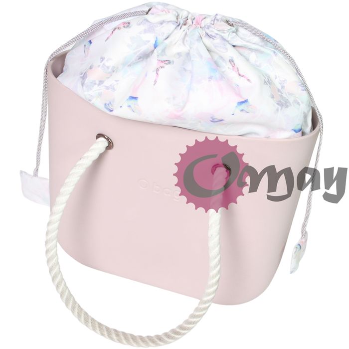 organizer worek do OBAG STANDARD pastel ptaszki 2 kieszenie komin OMAY